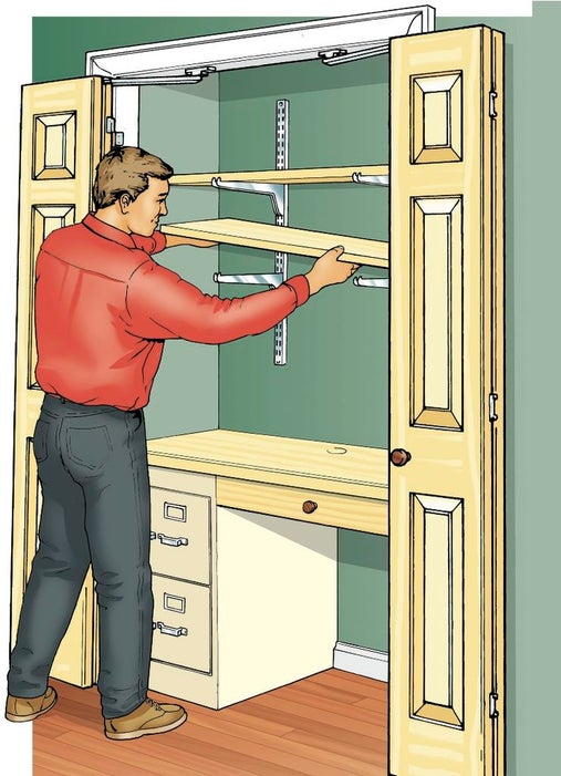 Construire un bureau-armoire project image
